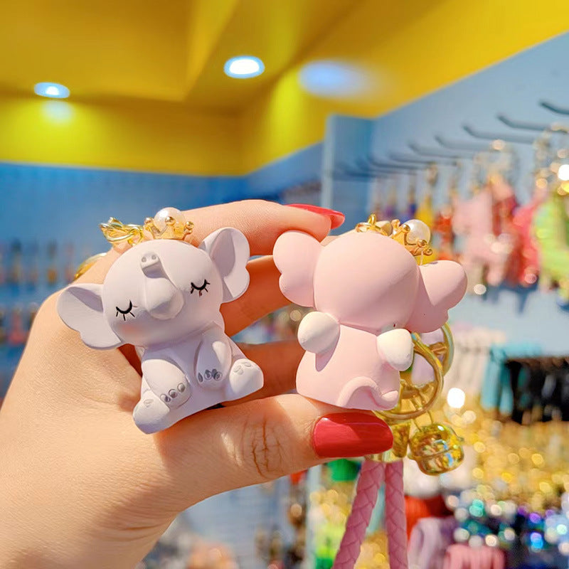 Wholesale Resin Crown Dumbo Keychain